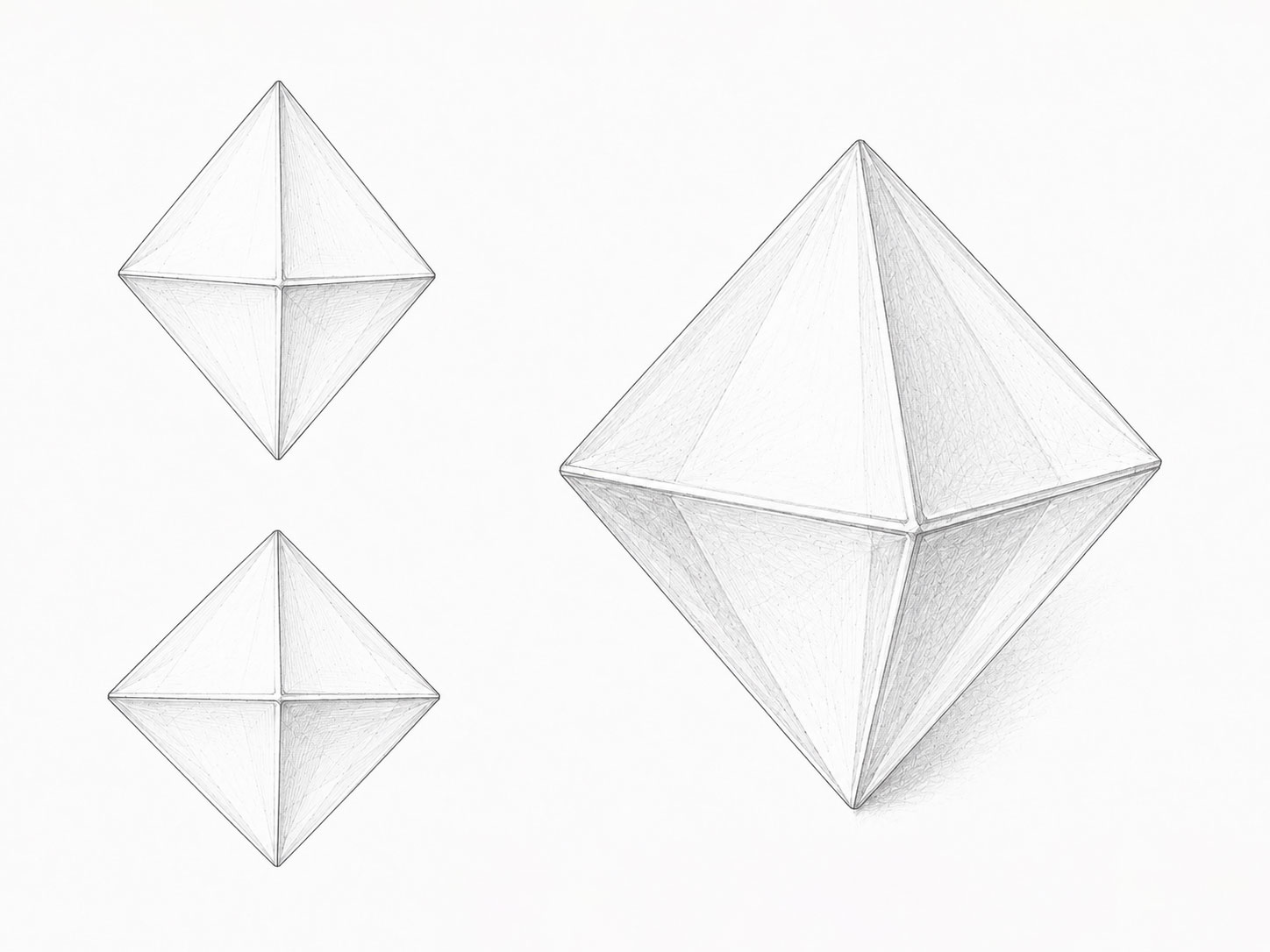 Point cut diamond illustration